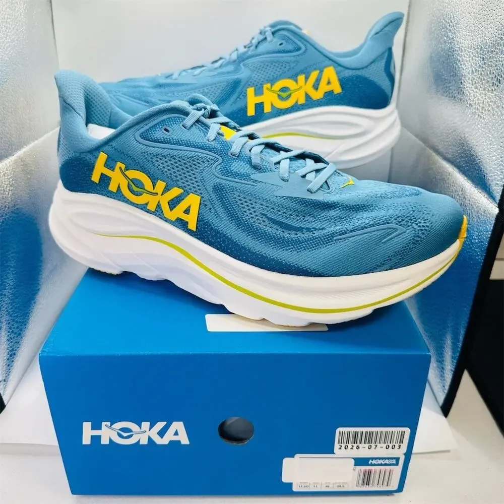 HOKA Clifton 10 Alpine Blue/Foggy Night | Men’s Size 13 2E Wide | New w/ Rep Box